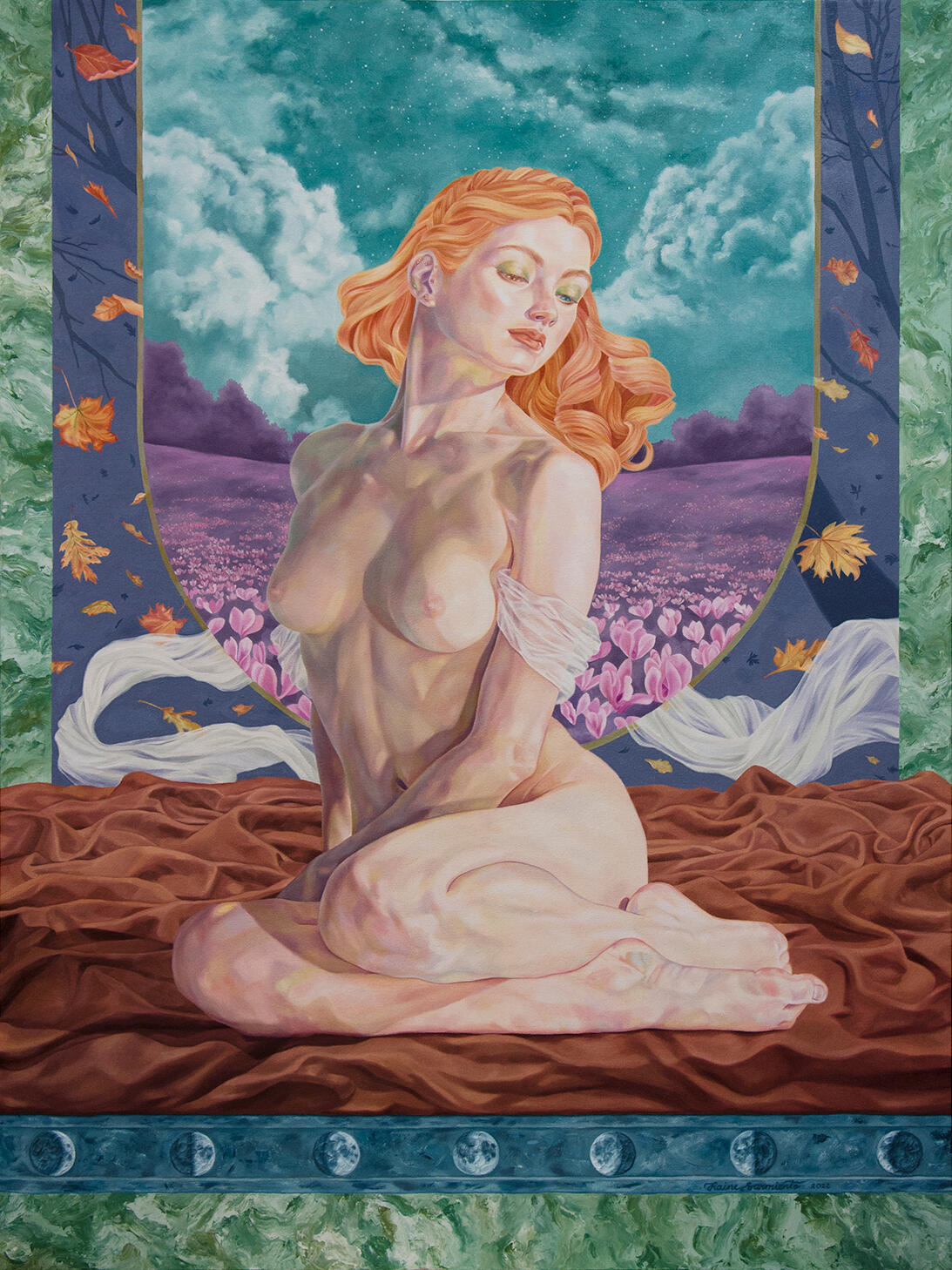 Somewhere Far, the Nights Are Safe | Oil on canvas | 48&quot; x 36&quot; | 2022