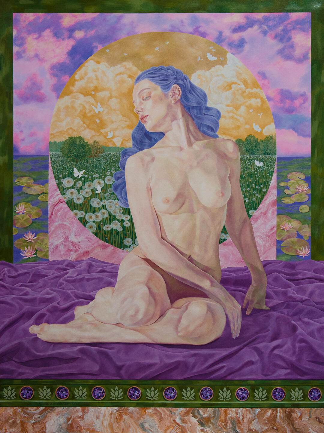 Metamorphosing into A Braver Version (Transformation) | Oil on canvas | 48&quot; x 36&quot; | 2022