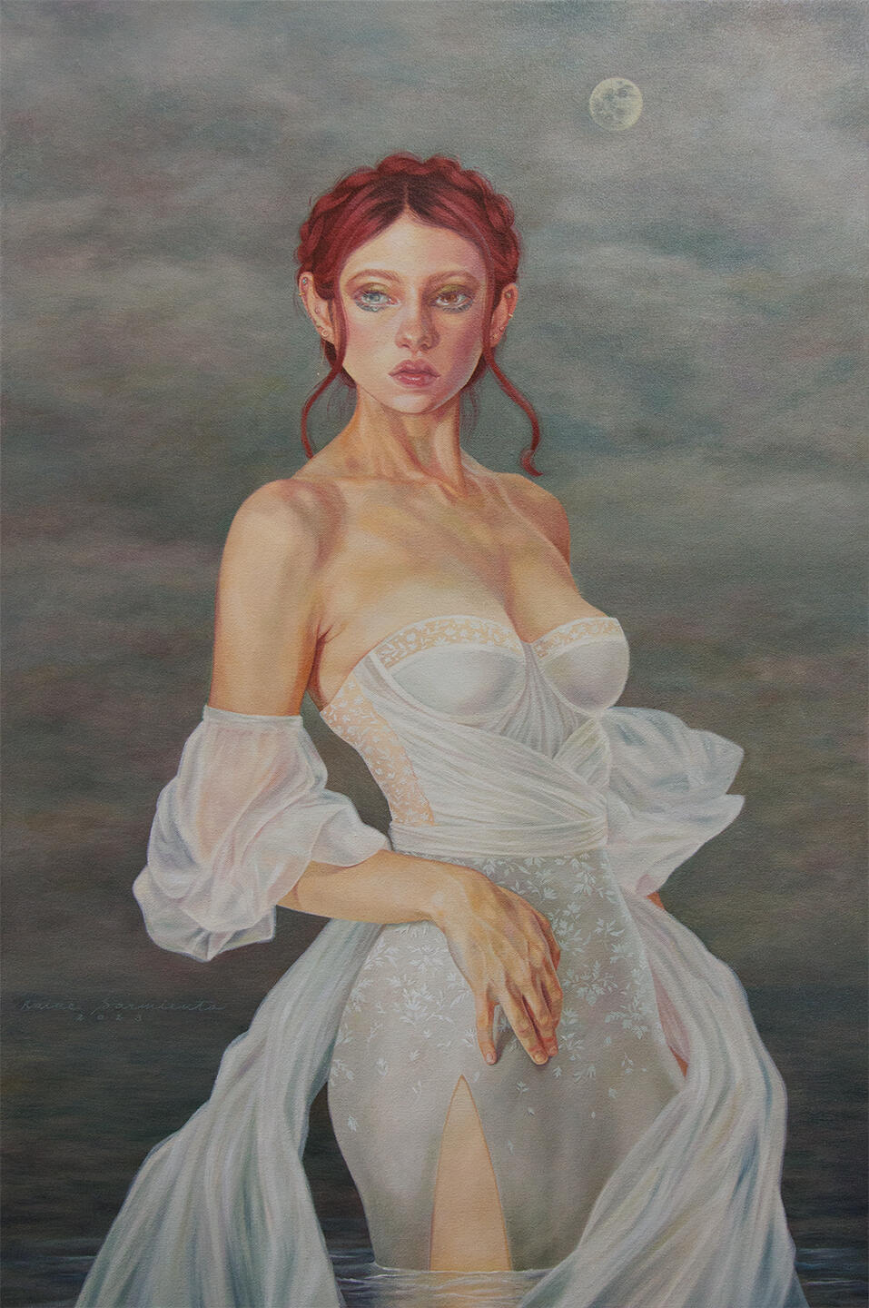 Not Ready for This Darkness to Take Me | Oil on canvas | 36&quot; x 24&quot; | 2023