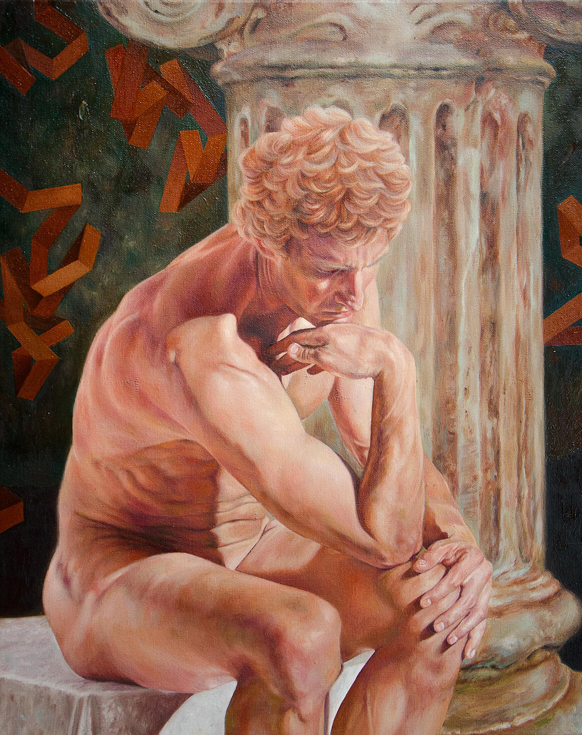 The Overthinker | Oil on Canvas | 20" x 16" | 2018